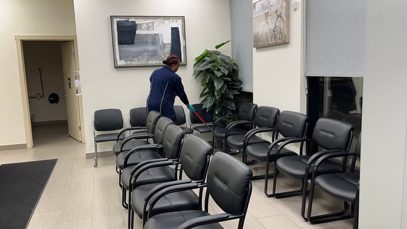 ClearSky team cleaning medical facility