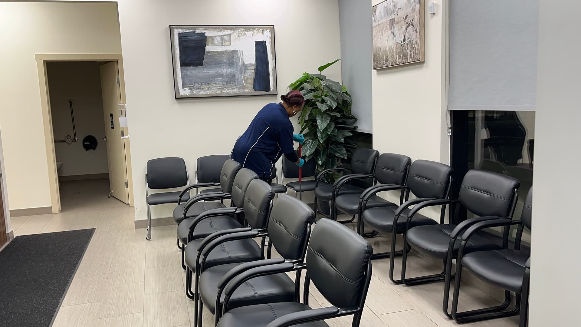 ClearSky Cleaning team in action
