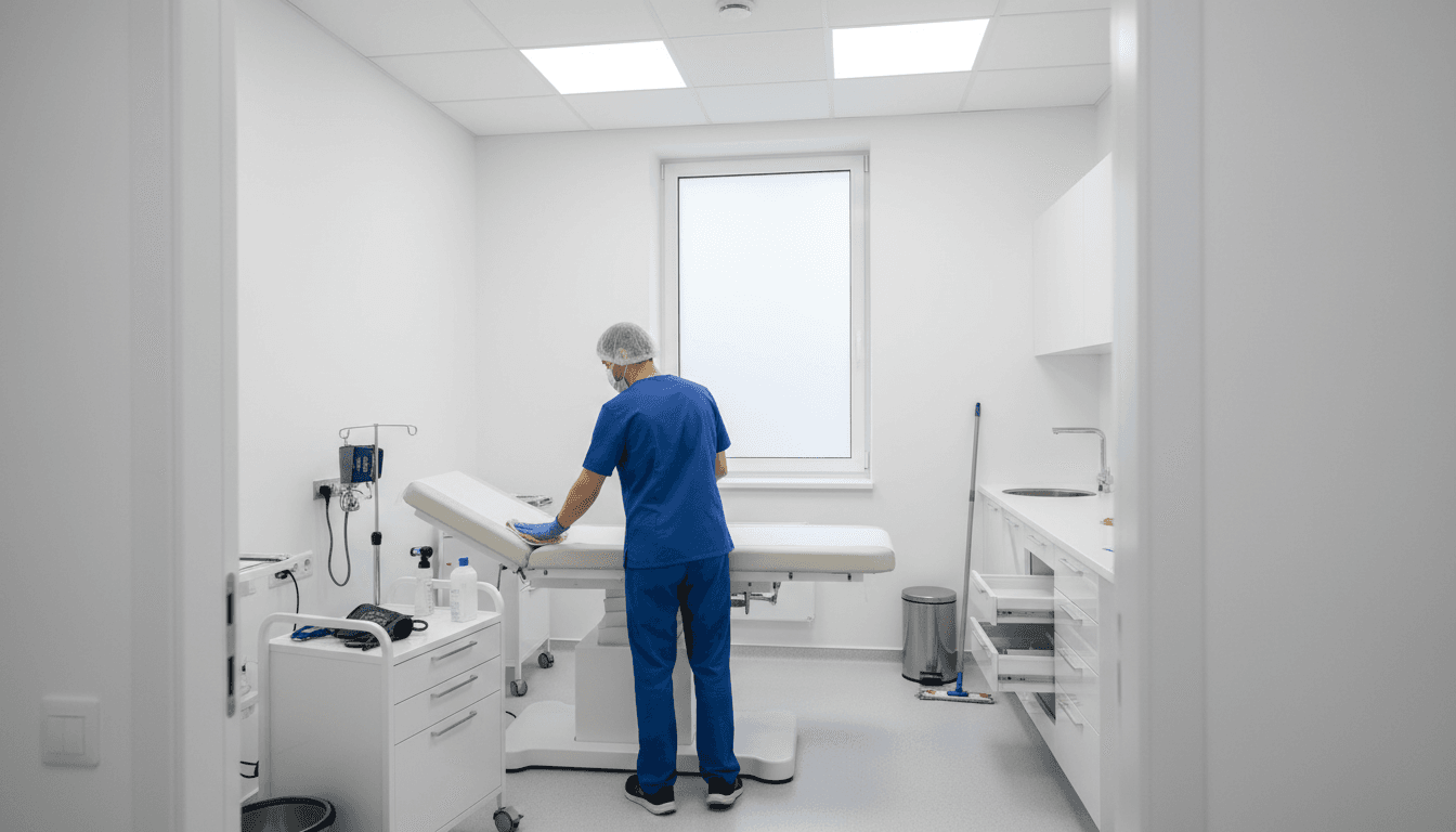 Professional medical examination room cleaning